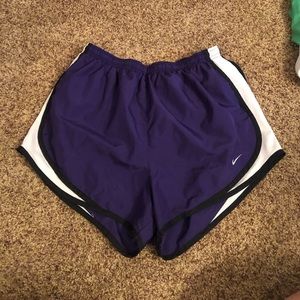 purple nike shorts